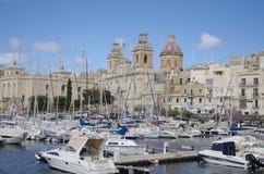 Marina de Vittoriosa sur Malte photo libre de droits Marina de Vittoriosa sur Malte photo libre de droits