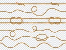 Marine rope seamless. Pattern nautical knot, straight cord marine twine ropes ornament wallpaper template