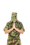 Marine soldier officer praying in military uniform royalty free stock photos Marine soldier officer praying in military uniform royalty free stock photos