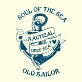 Marinero Tee Design del ancla libre illustration Marinero Tee Design del ancla libre illustration