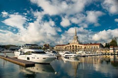 Marinestation in Sochi lizenzfreies stockfoto Marinestation in Sochi lizenzfreies stockfoto