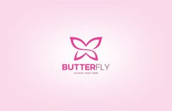 Mariposa simple Logo Design Template libre illustration Mariposa simple Logo Design Template libre illustration