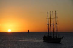 Maritime Sunset Stock Photo
