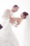 Marié et jeune mariée photographie stock Marié et jeune mariée photographie stock