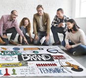 Marken-Branding-Strategie, die kreatives Konzept vermarktet lizenzfreie stockfotos Marken-Branding-Strategie, die kreatives Konzept vermarktet lizenzfreie stockfotos