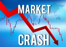 Market Crash Economic and Financial Collapse vector illustration Market Crash Economic and Financial Collapse vector illustration