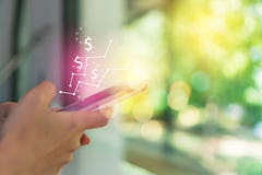 Market stock graph icon screen of smartphone background. Financial business technology freedom dream life using internet freedom stock photography Market stock graph icon screen of smartphone background. Financial business technology freedom dream life using internet freedom stock photography