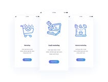 Marketing, E-Mail-Marketing, Internet, das vertikale Karten mit starken Metaphern vermarktet stock abbildung Marketing, E-Mail-Marketing, Internet, das vertikale Karten mit starken Metaphern vermarktet stock abbildung