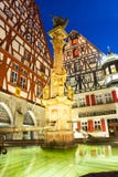 Marketplatz dans le der Tauber d'ob de Rothenburg photographie stock libre de droits Marketplatz dans le der Tauber d'ob de Rothenburg photographie stock libre de droits