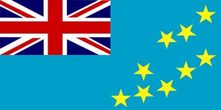 Markierungsfahne von Tuvalu stock abbildung Markierungsfahne von Tuvalu stock abbildung