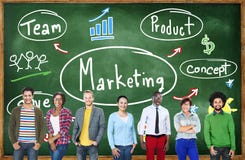 Marknadsföringsstrategi Team Business Commercial Advertising Concept arkivfoton Marknadsföringsstrategi Team Business Commercial Advertising Concept arkivfoton