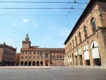 Marktplatz maggiore Bologna lizenzfreie stockbilder Marktplatz maggiore Bologna lizenzfreie stockbilder