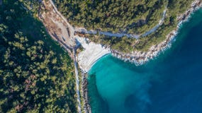 MarmorstrandSaliara strand greece öthassos Arkivbild MarmorstrandSaliara strand greece öthassos Arkivbild