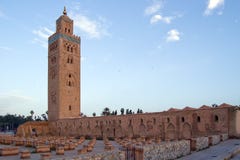 Marrakesh Koutoubia Minaret And Mosque Stock Photo Marrakesh Koutoubia Minaret And Mosque Stock Photo