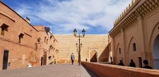 Marrakesh Medina stadsväggar - gammal stärkt stad arkivfoto Marrakesh Medina stadsväggar - gammal stärkt stad arkivfoto