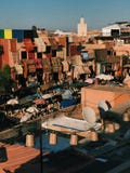 MARRAKESH SOUK UNDER THE SUN royaltyfri fotografi MARRAKESH SOUK UNDER THE SUN royaltyfri fotografi