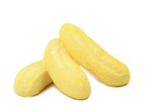 Marshmallow In Form Of A Banana. Royalty Free Stock Photos
