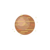 Marte coloreó el icono Elemento del ejemplo del espacio Las muestras y el icono de los símbolos se pueden utilizar para la web, l libre illustration Marte coloreó el icono Elemento del ejemplo del espacio Las muestras y el icono de los símbolos se pueden utilizar para la web, l libre illustration