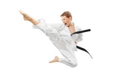 Martial Arts Boy Royalty Free Stock Photography