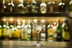 Martini drink cocktail in a bar stock photography Martini drink cocktail in a bar stock photography