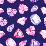 Marynarka wojenna diamentowych kryształów wektoru bezszwowy wzór ilustracja wektor Marynarka wojenna diamentowych kryształów wektoru bezszwowy wzór ilustracja wektor