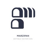 marzipan icon on white background. Simple element illustration from Food concept royalty free illustration marzipan icon on white background. Simple element illustration from Food concept royalty free illustration