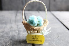 8 marzo Il giorno della donna internazionale, carta del fiore con le rose Immagini Stock 8 marzo Il giorno della donna internazionale, carta del fiore con le rose Immagini Stock