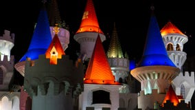 3 marzo 2019 - Las Vegas, Nevada - località di soggiorno di Excalibur e casinò fotografie stock libere da diritti 3 marzo 2019 - Las Vegas, Nevada - località di soggiorno di Excalibur e casinò fotografie stock libere da diritti