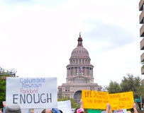Marzo per le nostre vite si raduna in Austin, il Texas immagini stock Marzo per le nostre vite si raduna in Austin, il Texas immagini stock