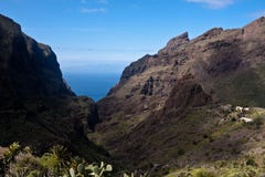 Masca Cliifs And Canyon Tenerife Stock Photography