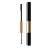 Mascara applicator σωλήνων και ράβδων Καλλυντικό μπουκάλι με τη βούρτσα eyelash o Swatch Grunge, μαύρος κυματιστός διανυσματική απεικόνιση Mascara applicator σωλήνων και ράβδων Καλλυντικό μπουκάλι με τη βούρτσα eyelash o Swatch Grunge, μαύρος κυματιστός διανυσματική απεικόνιση