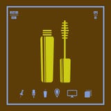 Mascara vector icon stock illustration Mascara vector icon stock illustration