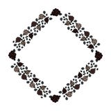mascherina Pagina Un rombo di Borgogna e rose e foglie verdi della crema Vettore illustrazione vettoriale mascherina Pagina Un rombo di Borgogna e rose e foglie verdi della crema Vettore illustrazione vettoriale
