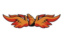 Mascota de Phoenix del vector ilustración del vector Mascota de Phoenix del vector ilustración del vector