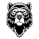 Mascota principal del oso stock de ilustración Mascota principal del oso stock de ilustración