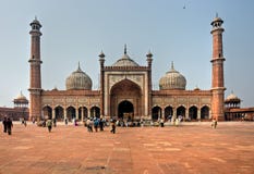 masjid de Delhi Inde jama vieux photo libre de droits masjid de Delhi Inde jama vieux photo libre de droits