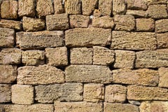 Masonry кирпичной стены известняка Брауна сухой стоковые изображения Masonry кирпичной стены известняка Брауна сухой стоковые изображения