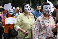 Masque de Guy Fawkes images libres de droits Masque de Guy Fawkes images libres de droits