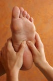 Massage Reflexology On Foot royalty free stock photo Massage Reflexology On Foot royalty free stock photo
