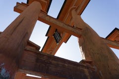Massive Itsukushima floating torii gate royalty free stock images Massive Itsukushima floating torii gate royalty free stock images