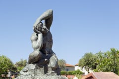 Massive sculpture in Nice in France stock photography Massive sculpture in Nice in France stock photography