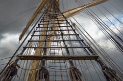 Mast Of Old Sailing Ship Royalty Free Stock Photography Mast Of Old Sailing Ship Royalty Free Stock Photography