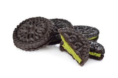 Matcha green tea cookies on white background. Matcha green tea cookies on a white background Royalty Free Stock Photo Matcha green tea cookies on white background. Matcha green tea cookies on a white background Royalty Free Stock Photo