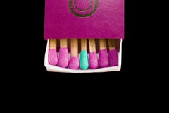 Matches difference royalty free stock photo Matches difference royalty free stock photo