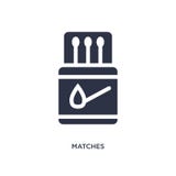 matches icon on white background. Simple element illustration from camping concept stock illustration matches icon on white background. Simple element illustration from camping concept stock illustration