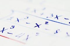 Math concept Mathematical thinking using the calculation stock image Math concept Mathematical thinking using the calculation stock image