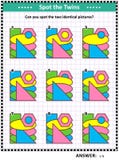 Math game with basic shapes - rectangle, triangle, ovals, hexagon, circle. Stock Photos Math game with basic shapes - rectangle, triangle, ovals, hexagon, circle. Stock Photos