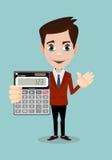 Mathematical Man Holding Calculator Royalty Free Stock Image Mathematical Man Holding Calculator Royalty Free Stock Image