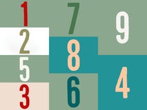 Mathematics numbers in multicolor on a color full background stock illustration Mathematics numbers in multicolor on a color full background stock illustration