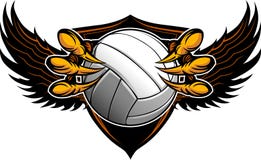 Matrici e branche di pallavolo dell'aquila illustrazione vettoriale Matrici e branche di pallavolo dell'aquila illustrazione vettoriale